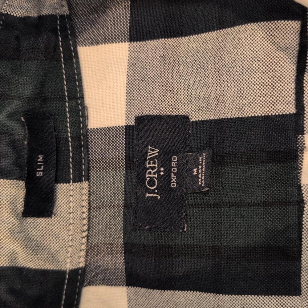 J. Crew Men's Medium Slim Fit Oxford Long Sleeve Button Down Shirt Style #C4283 - Picture 2 of 15